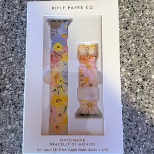 Rifle Paper Co Floral Patterned Apple Watch Band Series 1-8 SE 38-41mm